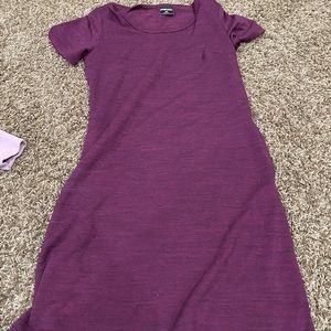Maroon comfy dress with pockets